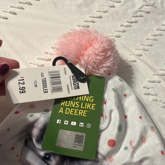 John Deere Pink Horse Beanie NWT - Picture 2 of 4